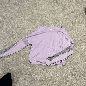 purple victoria’s secret pink shirt